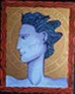 Painting titled "Philosopher" by Terry Hart, Original Artwork, Oil