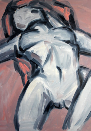 Painting titled "Instead sex" by Victoria Teslimovka, Original Artwork, Oil