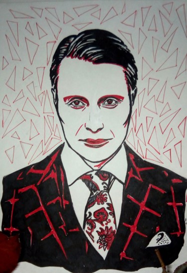 Рисунок под названием "Hannibal.  Eat the…" - Tessy-Art, Подлинное произведение искусства, Другой