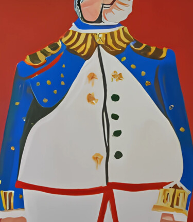 Painting titled "El general" by Tete Antoli, Original Artwork, Acrylic