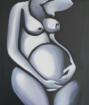 Painting titled "MADRE 1" by Tete Antoli, Original Artwork, Acrylic