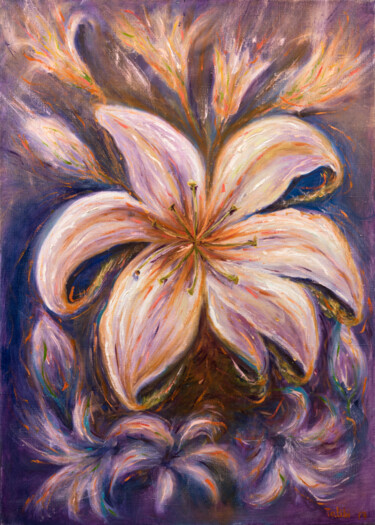 "Magical Lily" başlıklı Tablo Tetiana Bilous tarafından, Orijinal sanat, Petrol