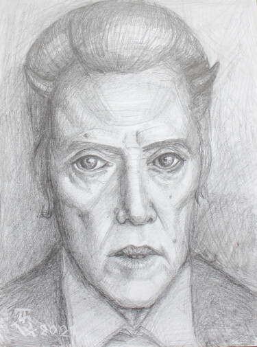 图画 标题为“Christopher Walken” 由Tetiana Bogdanova, 原创艺术品, 铅笔