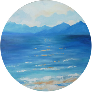 Peinture intitulée "Sea" par Tetiana Kosenko, Œuvre d'art originale, Huile Monté sur Châssis en bois