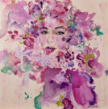Peinture intitulée "Sakura" par Tetiana Lukianchenko, Œuvre d'art originale, Acrylique