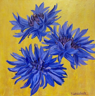 Painting titled "Bluet" by Tetiana Lukianchenko, Original Artwork, Acrylic