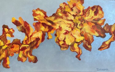 Malarstwo zatytułowany „Amber” autorstwa Tetiana Lukianchenko, Oryginalna praca, Akryl Zamontowany na Drewniana rama noszy