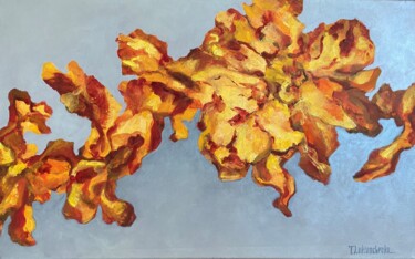 Malerei mit dem Titel "Amber" von Tetiana Lukianchenko, Original-Kunstwerk, Acryl Auf Keilrahmen aus Holz montiert