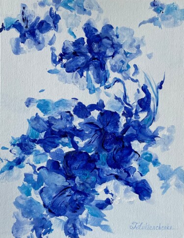 Painting titled "Azulejo" by Tetiana Lukianchenko, Original Artwork, Acrylic