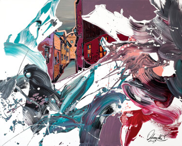 Картина под названием "Colour splash" - Tetiana Ocheredko, Подлинное произведение искусства, Акрил Установлен на Деревянная…