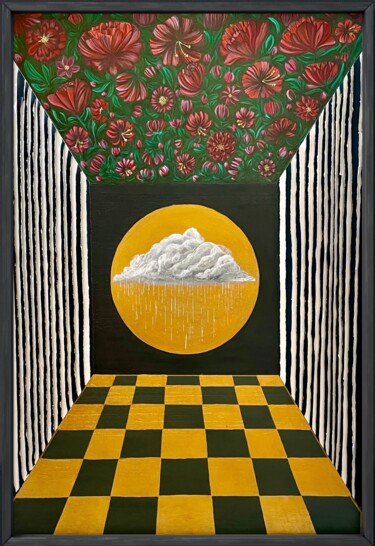 Malerei mit dem Titel "Painting with colla…" von Tetiana Sanzharovska, Original-Kunstwerk, Klebeband