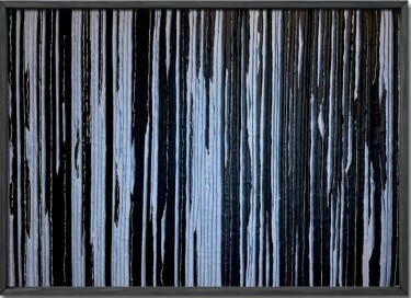 Collages intitulée "Silver line. Mixed…" par Tetiana Sanzharovska, Œuvre d'art originale, Ruban adhésif