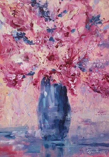 Malerei mit dem Titel "Floralius, Abstract…" von Tetiana Sharanutsa, Original-Kunstwerk, Acryl