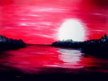 Εκτυπώσεις & Χαρακτικά με τίτλο "Sunset Painting" από Tetiana Surshko (SurshkoArt), Αυθεντικά έργα τέχνης, Ψηφιακή εκτύπωση