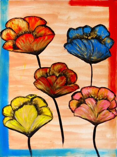 Отпечатки и Гравюры под названием "Enchanted rose Pain…" - Tetiana Surshko (SurshkoArt), Подлинное произведение искусства, Ц…