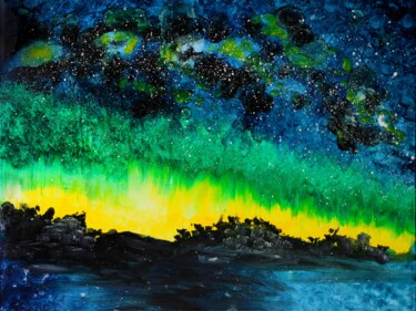 Printmaking titled "Celestial art Paint…" by Tetiana Surshko (SurshkoArt), Original Artwork, Digital Print