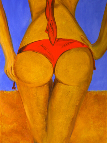 Картина под названием "Sun-Kissed Elegance…" - Tetiana Surshko (SurshkoArt), Подлинное произведение искусства, Масло