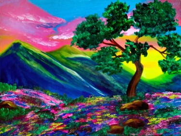 "Landscape Art Paint…" başlıklı Baskıresim Tetiana Surshko (SurshkoArt) tarafından, Orijinal sanat, Dijital baskı