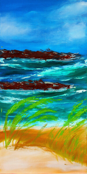 「Painting seascape」というタイトルの絵画 Tetiana Surshko (SurshkoArt)によって, オリジナルのアートワーク, オイル