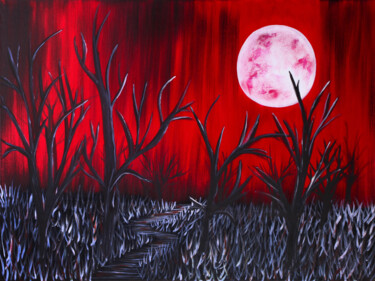 제목이 "Quiet night Painting"인 판화 Tetiana Surshko (SurshkoArt)로, 원작, 디지털 인쇄