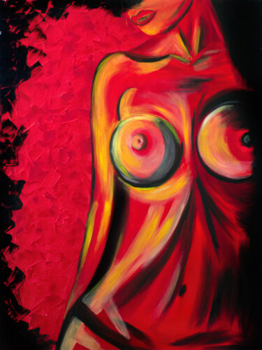 Schilderij getiteld "Nasty woman Painting" door Tetiana Surshko (SurshkoArt), Origineel Kunstwerk, Olie