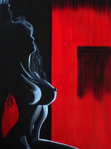 Malerei mit dem Titel "Erotic wall art Pai…" von Tetiana Surshko (SurshkoArt), Original-Kunstwerk, Öl