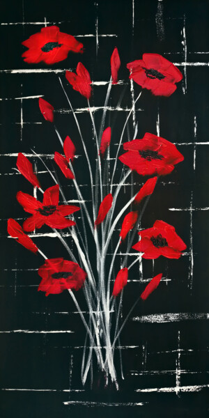 Incisioni, stampe intitolato "Modern floral art P…" da Tetiana Surshko (SurshkoArt), Opera d'arte originale, Stampa digitale