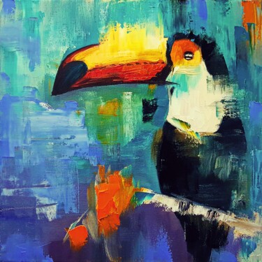 Estampas & grabados titulada "Toucan art Painting" por Tetiana Surshko (SurshkoArt), Obra de arte original, Impresión digital