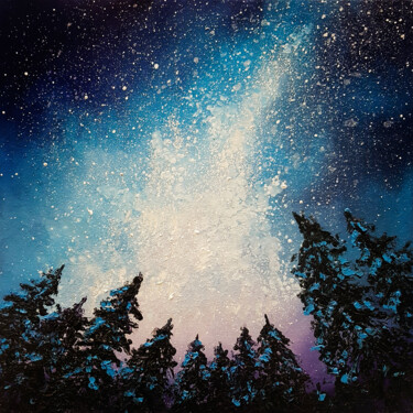 印花与版画 标题为“Aurora borealis art…” 由Tetiana Surshko (SurshkoArt), 原创艺术品, 数字打印