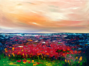"Poppy field Painting" başlıklı Baskıresim Tetiana Surshko (SurshkoArt) tarafından, Orijinal sanat, Dijital baskı