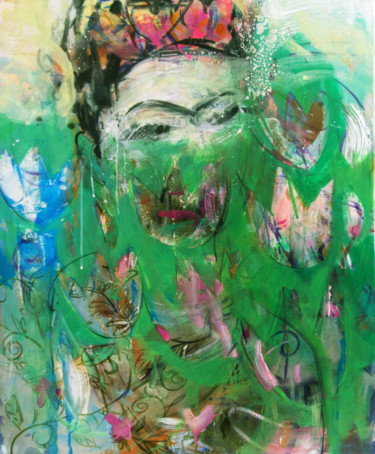 Malerei mit dem Titel "Frida" von Tetiana Tarasenko, Original-Kunstwerk, Acryl