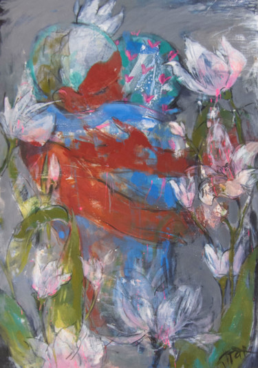 Peinture intitulée "Embrace" par Tetiana Tarasenko, Œuvre d'art originale, Acrylique