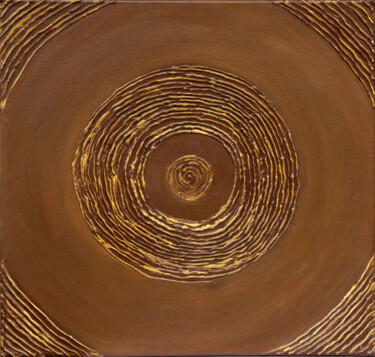 제목이 ""Golden Circles I""인 미술작품 Tetiana Teresh로, 원작, 아크릴