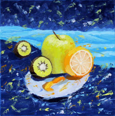 Painting titled ""Fruit"" by Tetiana Teresh, Original Artwork, Oil