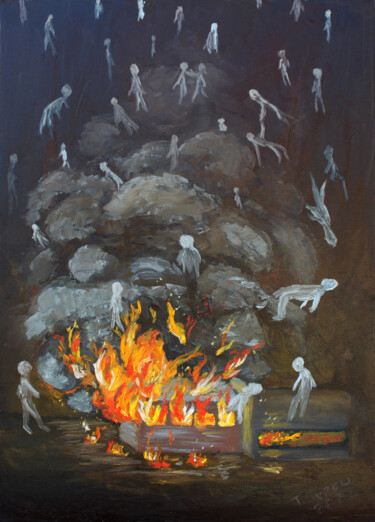 Pintura titulada ""Olenivka. Free sou…" por Tetiana Teresh, Obra de arte original, Oleo