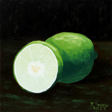 Schilderij getiteld ""Lime"" door Tetiana Teresh, Origineel Kunstwerk, Olie