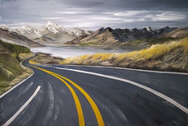 Картина под названием ""THE ROAD"" - Tetiana Tiplova, Подлинное произведение искусства, Масло