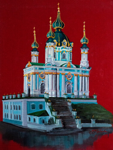 Malerei mit dem Titel ""ST. ANDREW'S CHURC…" von Tetiana Tiplova, Original-Kunstwerk, Öl
