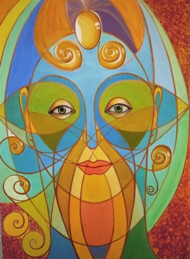 绘画 标题为“Жінка” 由Tetiana Velyka, 原创艺术品, 丙烯 安装在木质担架架上