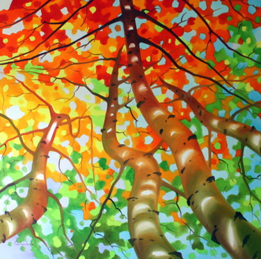 Schilderij getiteld "Autumn" door Tetiana Gorbachenko, Origineel Kunstwerk