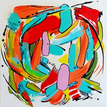 Peinture intitulée "Lucky Day - colorfu…" par Tetiana Mokrik, Œuvre d'art originale, Acrylique