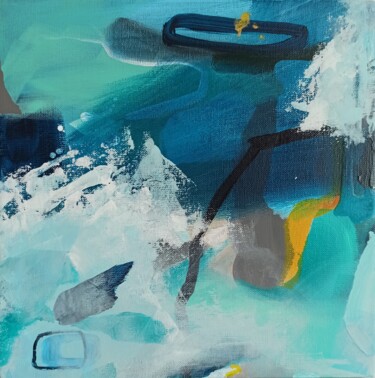 Painting titled "Sea Mood I" by Tetiana Mokrik, Original Artwork, Acrylic