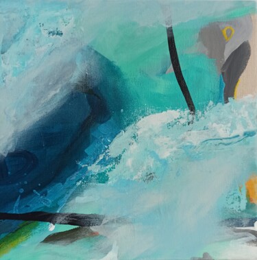 Painting titled "Sea Mood IV - expre…" by Tetiana Mokrik, Original Artwork, Acrylic