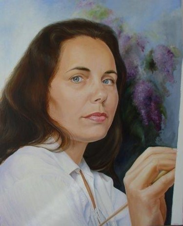 Pintura titulada "Autoretrato" por Tetyana Marchenko (Mart), Obra de arte original, Oleo