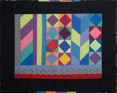 Textile Art titled "vasarely.png" by Danièle Forte, Original Artwork, Home Décor