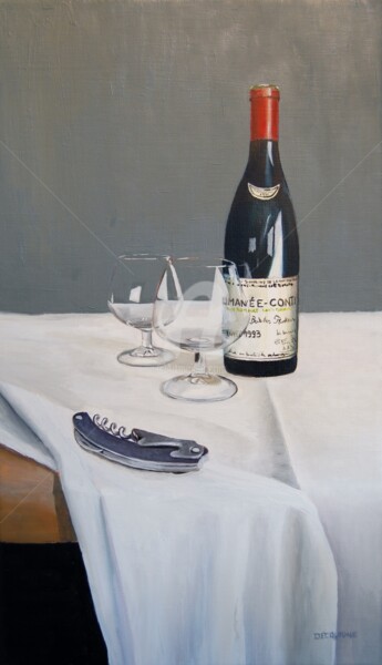 Peinture intitulée "Romanée Conti 1993" par Decologne, Œuvre d'art originale, Huile