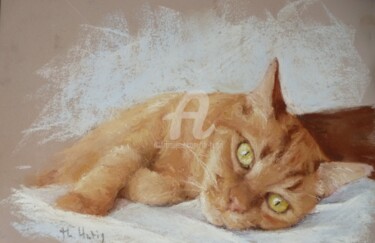 Dessin intitulée "Carambar" par Th. Hutin, Œuvre d'art originale, Pastel Monté sur artwork_cat.