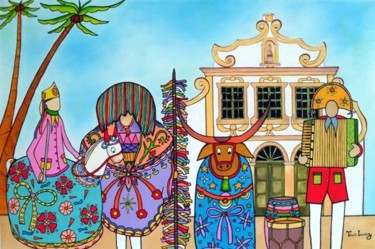 Pintura intitulada "PERNAMBUCO" por Thaís Gomez "Arte Tropical", Obras de arte originais