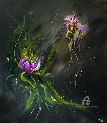 Pittura intitolato "Shyla.jpg" da Thaïs, Opera d'arte originale, Acrilico