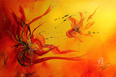 Malerei mit dem Titel "Firely.jpg" von Thaïs, Original-Kunstwerk, Acryl